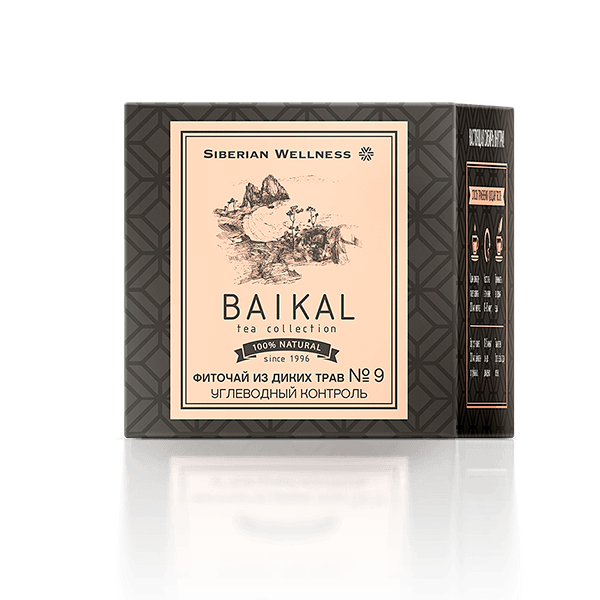 Baikal Tea Collection - მცენარეული ჩაი ველური ბალახებიდან No9 (ნახშირწყლების კონტროლი)