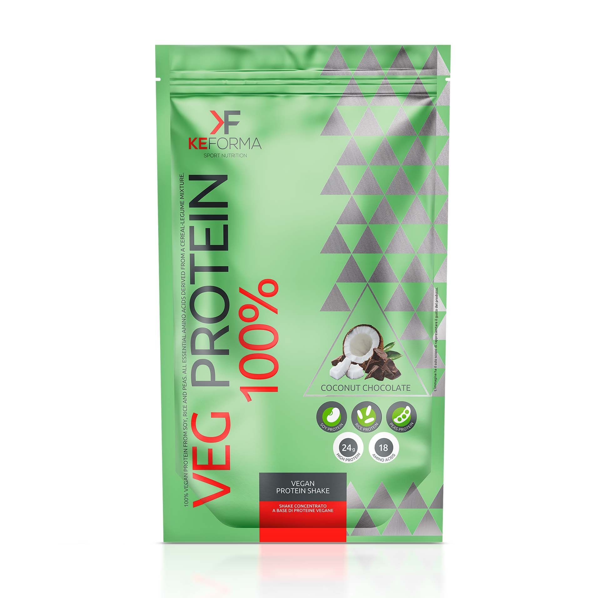 Keforma Vegan. Протеиновый веган-коктейль «Шоколад и кокос»
