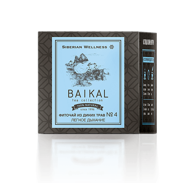 Baikal Tea Collection - ველური ბალახების ფიტოჩაი № 4 (მსუბუქი სუნთქვა)