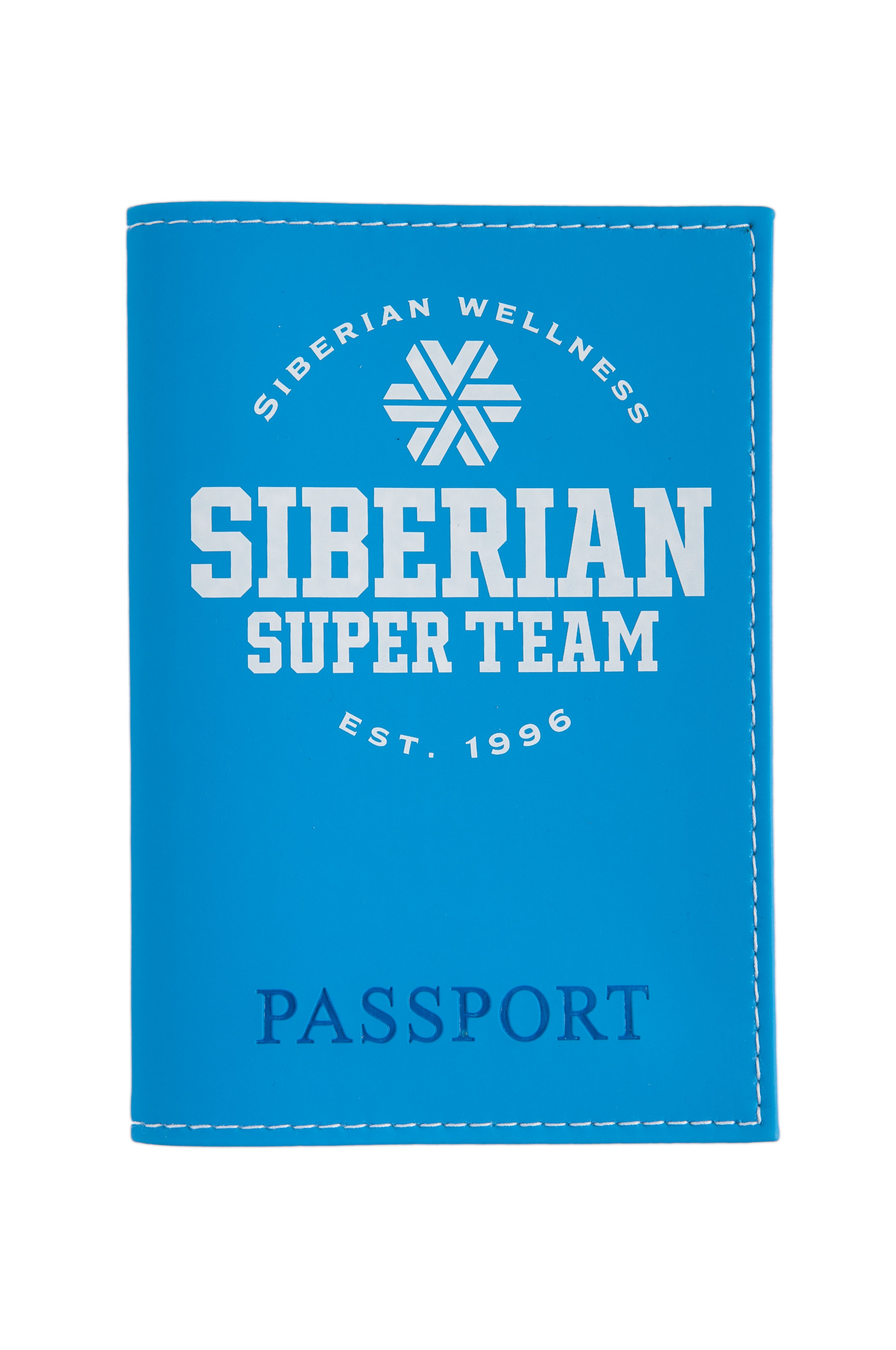 Siberian Super Team - Обложка на паспорт (цвет: голубой)